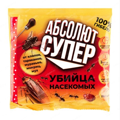 Средство Абсолют Дуст Супер 100г Зеленый Остров 1*50 В110 - фото 163970
