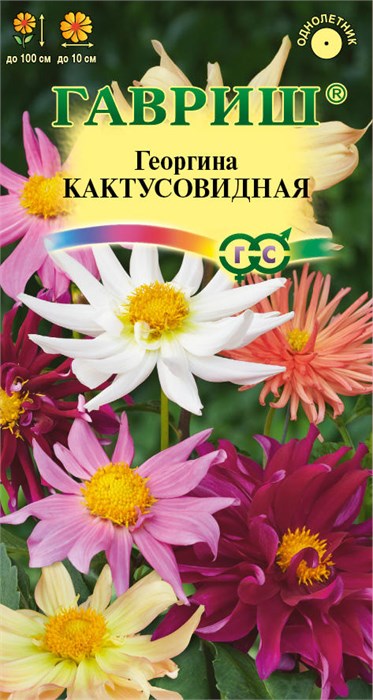 Семена цветов Георгина Кактусовидная смесь 0,2 г Г А326 - фото 167608