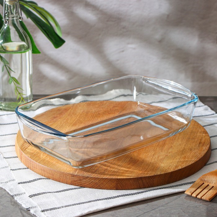 Форма прямоугольная для запекания из жаропрочного стекла Borcam, 2,7 л, 33,6?19?7 cм 9350377 9350377