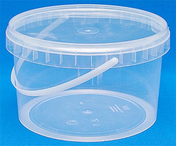 Банка 0,55 куб.дм. из ПП (прозрачная) с ручкой 1*380 Е95