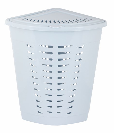 Корзина для белья 45л угловая (голубой) М1365 1*6 М1365
