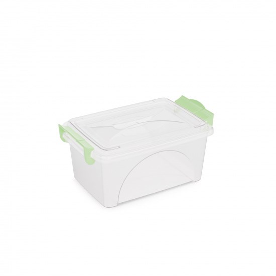 Контейнер 2,5л прямоугольный с ручками (прозрачный) М421 1*12 М421