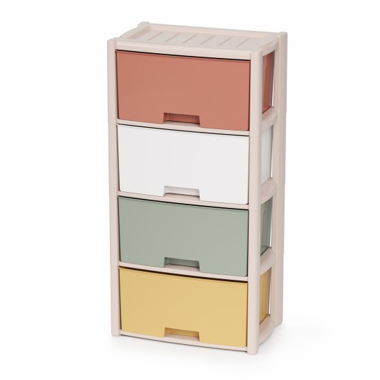 Комод 4-х секционный Колорит цветной М7838 1*1 М7838