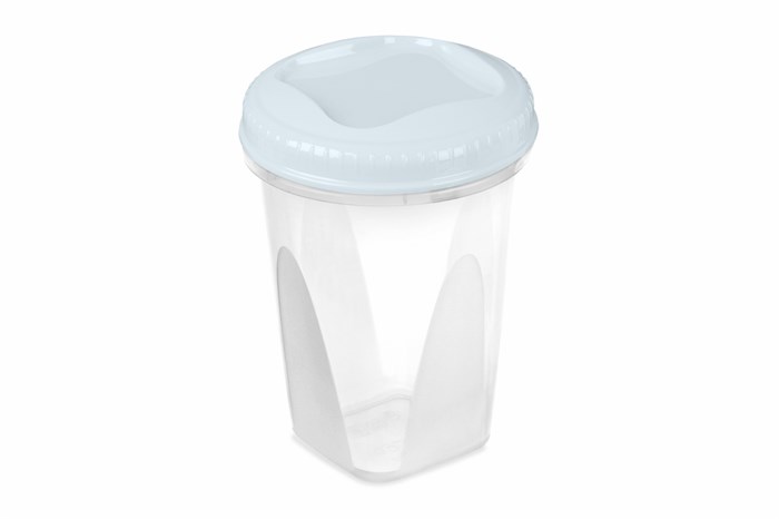 Банка с завинчивающейся крышкой Тондо 0,9л светло-голубая С286СГЛ С286СГЛ