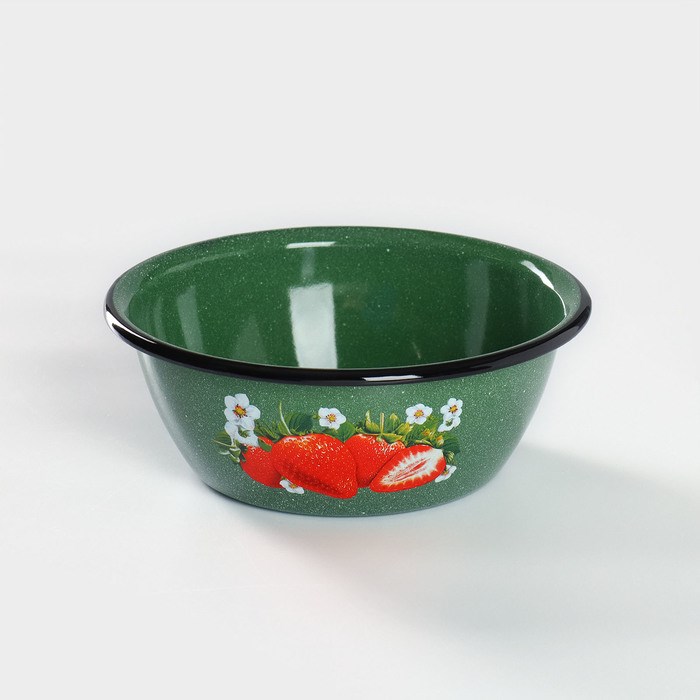 Миска 1,5л эмаль деколь цвет микс 1с7с 1354732 1354732