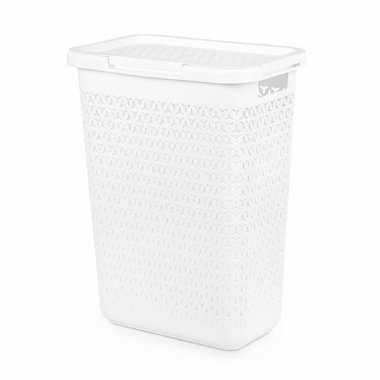 Корзина для белья Элемент 30л узкая (белый) М9083 1*4 М9083