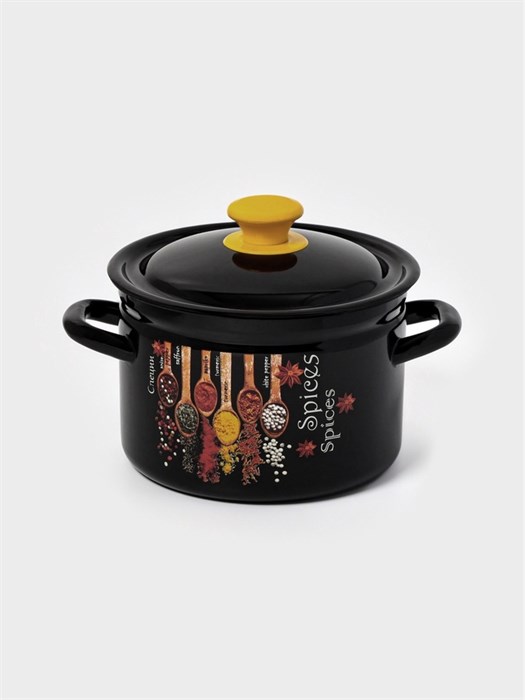 Кастрюля 3л эмаль цилиндр коричневая Карри 10940093 10940093