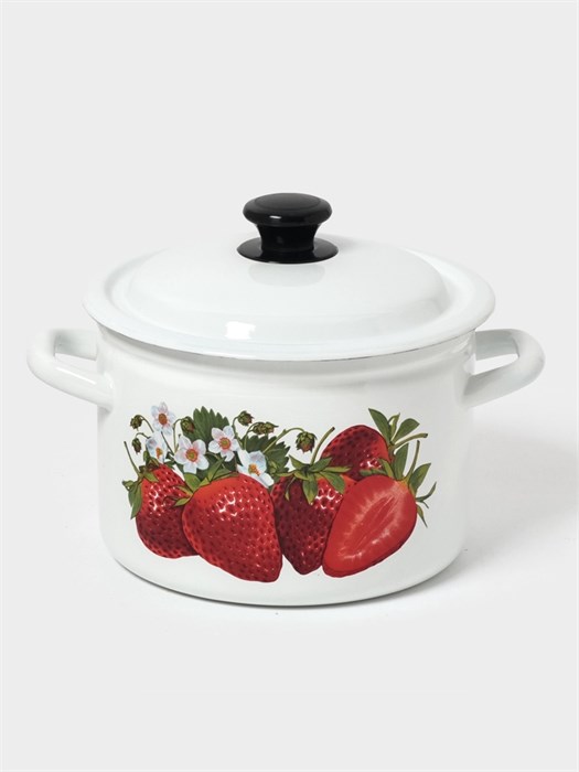 Кастрюля 4л эмаль цилиндр белая СА 10940095 10940095