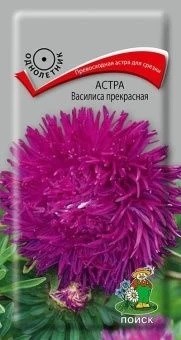 Семена цветов Астра Василиса прекрасная 0,3г (ПОИСК) Е4