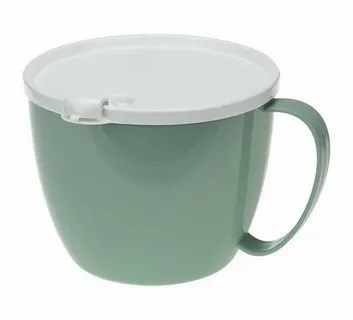 Кружка 0,7 пластм с крышкой для супа 1*16 МП1214 МП1214