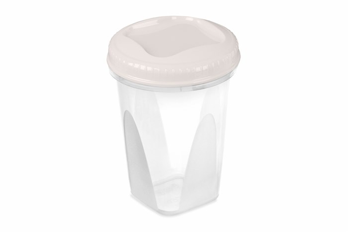 Банка с завинчивающейся крышкой Тондо 0,9л кремовая С286КРЕМ С286КРЕМ