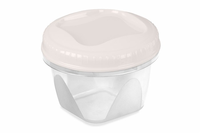 Банка с завинчивающейся крышкой Тондо 1,2л кремовая С287КРЕМ С287КРЕМ