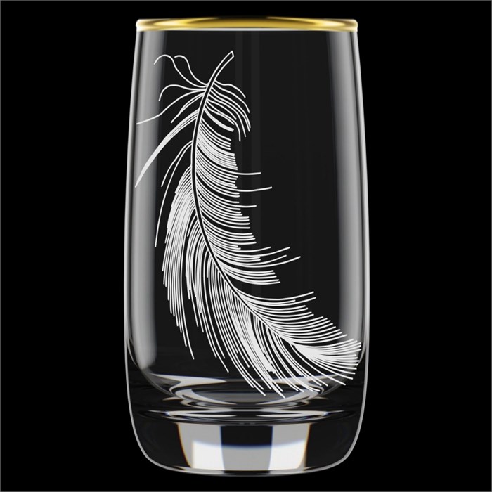 Набор стаканов высоких 0,33мл 6шт Перо 158-Г36П 158-Г36П