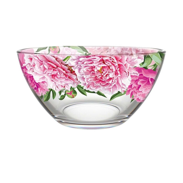 Салатник малый стекло Пионы 322/1-ДП 322/1-ДП