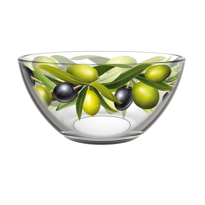 Салатник средний стекло Оливки 425/1-ДО 425/1-ДО