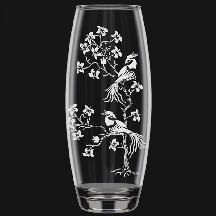 Ваза для цветов стекло Райский сад арт.966-ГРС 966-ГРС