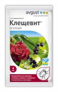 Средство Клещевит 4мл (от клещей) Август 200 В87