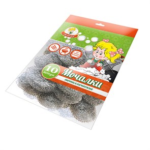 Мочалка металл Умничка 10шт 1*50 HL-02B