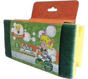 Губка д/посуды Умничка 1шт малая MPU0519 MPU0519