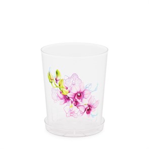 Горшок цв д/орхидеи 1,8л с поддоном прозрачн М1604 ;1*30 М1604
