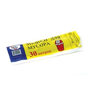 Мешки для мусора 30л*30шт. 6мкм ПНД (50)MPG960072 MPG960072