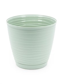 Горшок цв Saffron 2,6л c поддноном (зеленый) 221610217ЗЕЛ1*24 221610217ЗЕЛ1