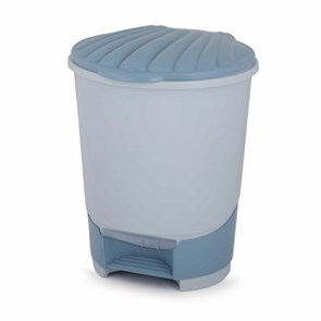 Ведро 10л для мусора с педалью (голубой) М1380 1*2 М1380