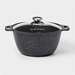 {{photo.Alt || photo.Description || 'Кастрюля 3л KUKMARA d=24см h=17см антипригарное покрытие литой алюминий тёмно-серая 4206776'}}