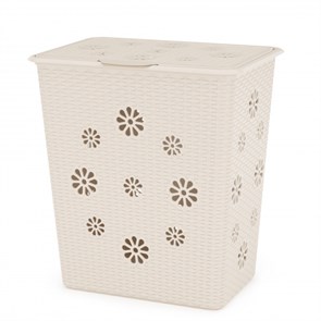 Корзина для белья 60л Плетенка (сл.кость) М2030 1*4 М2030