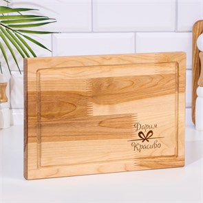 {{photo.Alt || photo.Description || 'Доска разделочная Прямоугольник средняя (кровосток) дерево 29х20х1,8 см 7364881'}}