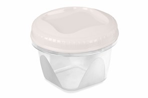 Банка с завинчивающейся крышкой Тондо 1,2л кремовая С287КРЕМ С287КРЕМ