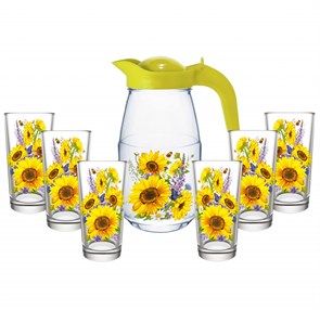 {{photo.Alt || photo.Description || 'Набор для воды 7 предметов: кувшин+6 стаканов Подсолнух 1607/6-ПД'}}