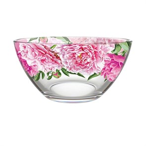 Салатник малый стекло Пионы 322/1-ДП 322/1-ДП