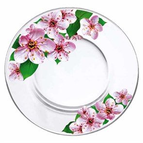 Тарелка сервировочная стекло Сакура 327/1-ДС 327/1-ДС