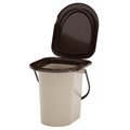 Ведро-туалет 17л бежевое М1526 ;1*10 М1526