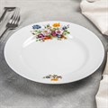 Тарелка фарфор мелкая 200мм Букет цветов Идиллия 1*20 1035429 1035429