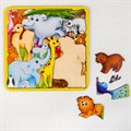Игра Головоломка Животные мира 27х27 см 4276021 4276021