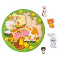 Игра Головоломка логическая Животные и детеныши 200х200х6мм 3504289 3504289