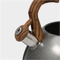 Чайник 2,7л нерж со свистком Stone серый ручка soft-touch индукция 4501434 4501434