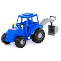 Игрушка Трактор с лопатой синий (в сеточке) 84873 5244424 5244424 - фото 168966