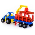 Игрушка Трактор с полуприцепом-лесовозом Крепыш 44815 6257150 6257150