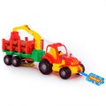 Игрушка Трактор с полуприцепом-лесовозом Крепыш 44815 6257150 6257150