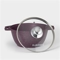 Кастрюля 2л KUKMARA Trendy style литой аллюминий, стекл. крышка 4849931 4849931