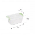 Контейнер 2,5л прямоугольный с ручками (прозрачный) М421 1*12 М421