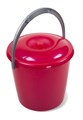 Ведро 5л Соло с крышкой перламутровое красное С631ККРА 1*15 С631ККРА