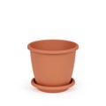 Горшок цв Афина 3л с поддоном (коричневый) М6542 1*24 М6542
