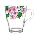 Кружка 0,25л стекло Живая природа Сакура 1649-ДС 1649-ДС
