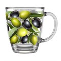 Кружка 0,35л стекло Оливки 2025-ДО 2025-ДО