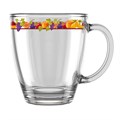 Кружка 0,35мл стекло Бордюр фруктовый 2025-ДФ 2025-ДФ