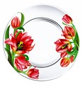 Тарелка сервировочная стекло Тюльпаны 327/1-ДТ 327/1-ДТ